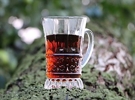 茶,早上,杯