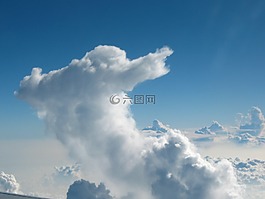 云,形狀,天空