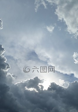 云,天空,太陽