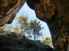 巖,爬,山