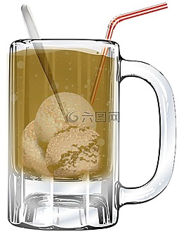 rootbeer,蘇打水,浮動