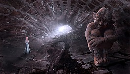 幻想,隧道,狗頭人