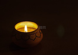 蠟燭,光,火