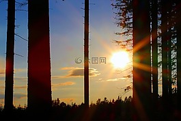 夕陽(yáng),太陽(yáng),日落