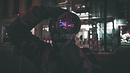 黑暗,夜,人