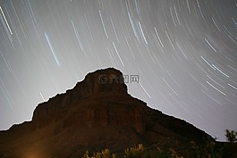 懸崖,小山,巖