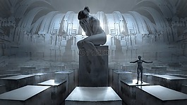 幻想,紀(jì)念碑,女子