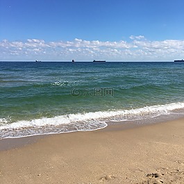 邁阿密,海灘,景觀