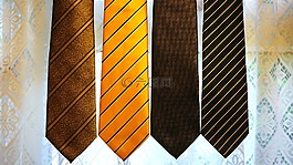領帶,黃色,服裝