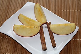 水果,板裝飾,蘋果片