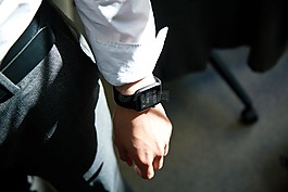 業(yè)務(wù),男子,手表