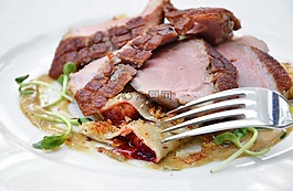 梅花,鴨,食品