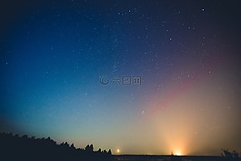 夜,天空,星星