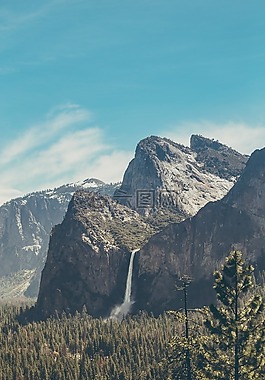 山,高原,云