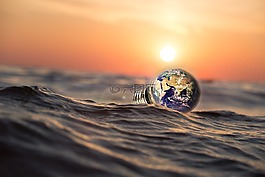海,自然,水