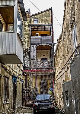 敖德萨,天井,阳台