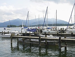 游艇,端口,基姆湖