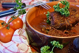 roulades,吃,餐