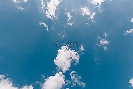 藍色,天空,云