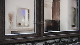 窗口,霧,戶外