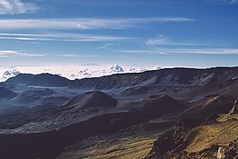 山,高原,多云