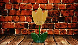 花,郁金香,木