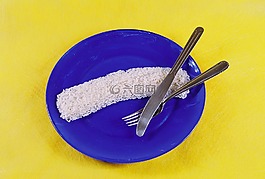水稻,板,叉