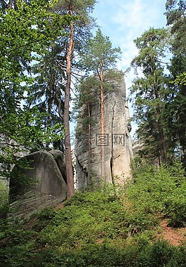 adrspach,岩城,teplicke skaly
