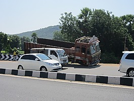 公路,事故,卡车