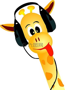 長頸鹿,黃色,動物