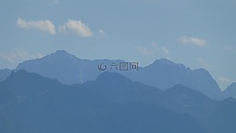 阿爾高,山,列車指出的視圖