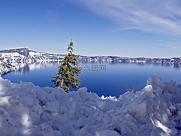 火山口湖,俄勒岡,美國