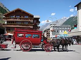 馬車,教練,山