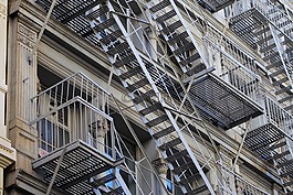 建設,城市,階梯