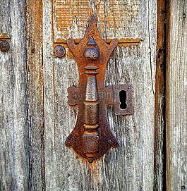 門,門環(huán),鎖