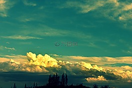 云,云計算,天空