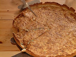 zwiebelkuchen,切割,蛋糕