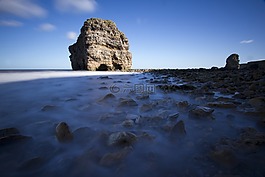石,海灘,鵝卵石