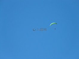 滑翔傘,飛,屏幕