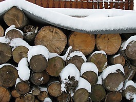 堆疊,日志,雪