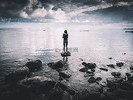 海,海洋,巖