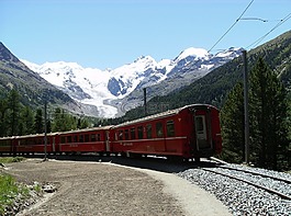 鐵路,山,景觀