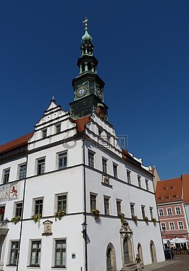 城市,pirna,大会堂