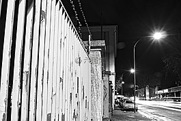 籬笆,鐵絲網(wǎng),夜