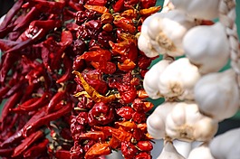 花環(huán),辣椒,大蒜