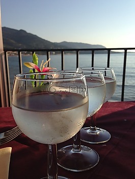 眼鏡,水,海
