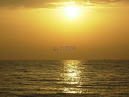 太陽,海,日出