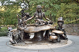 纽约,中央公园,雕像