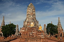 扫管笏柴 watthanaram,庙,佛教