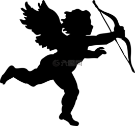 天使,箭頭,弓